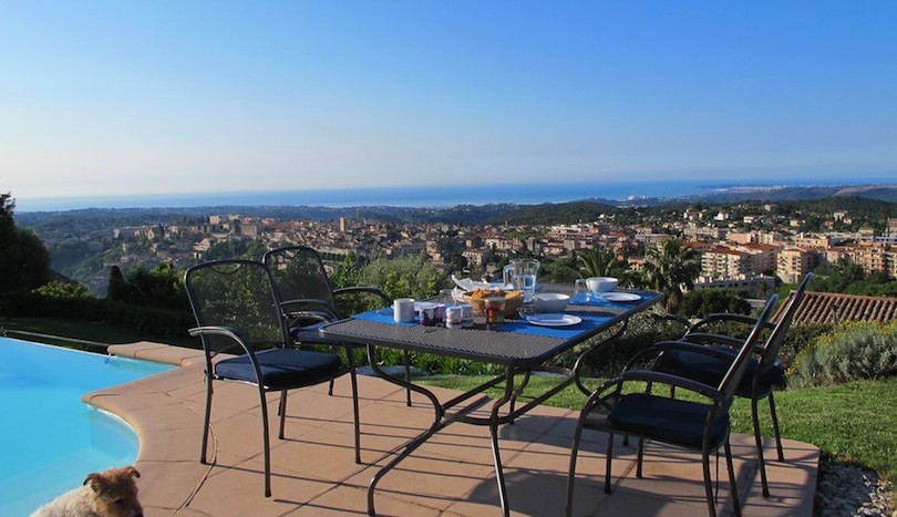 12 La Desirade Vence pool area